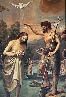 Johannes tauft Jesus am Jordan